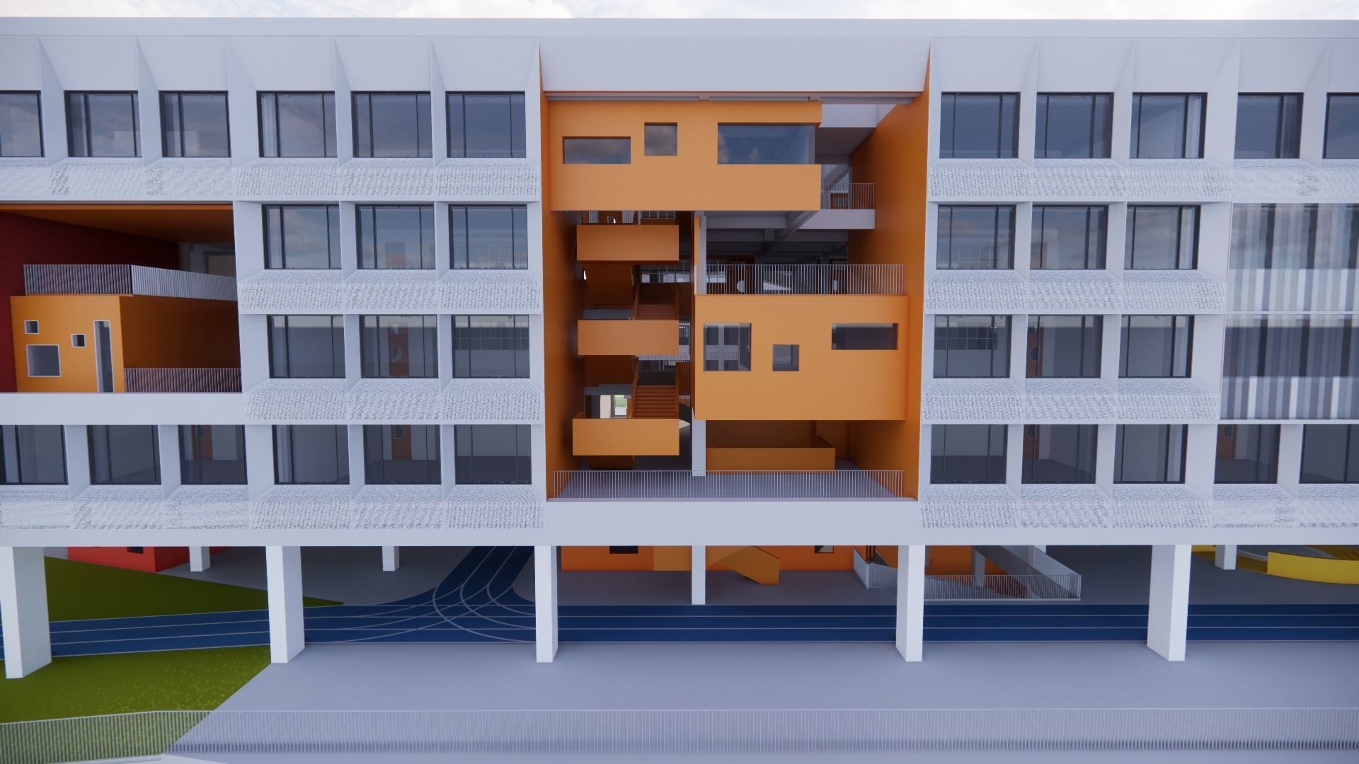 SHARE-primary school design 3D model_8