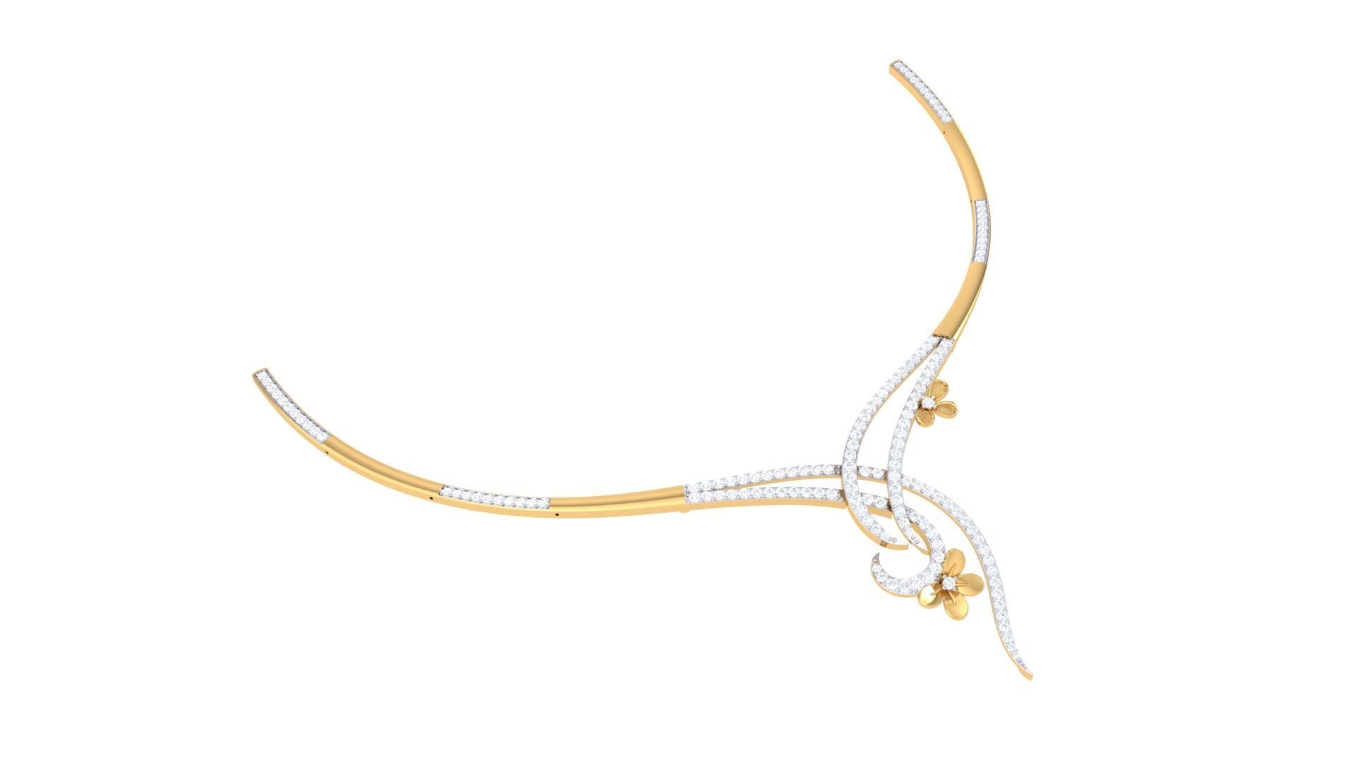 Women Necklace Pendant 3dm STL OBJ FBX Renders Details 3D print model_3