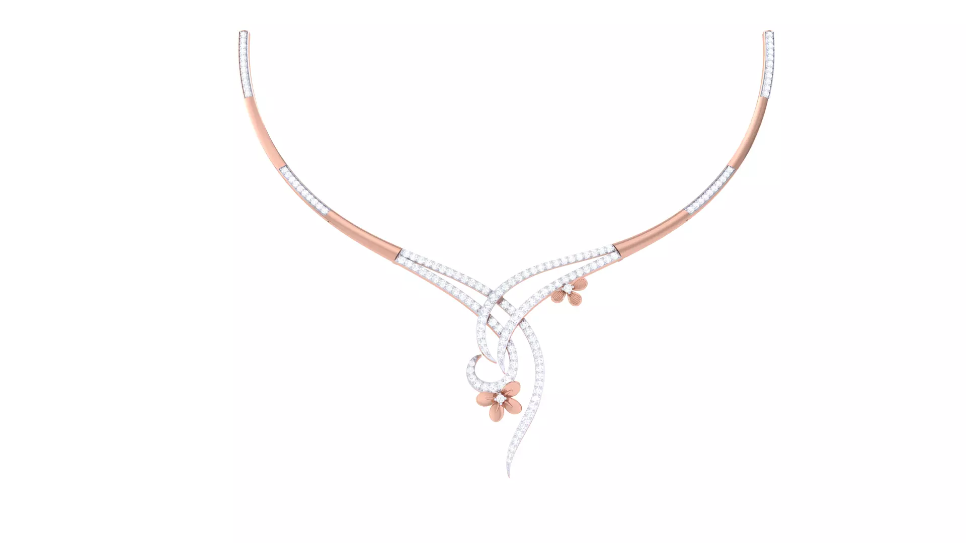 Women Necklace Pendant 3dm STL OBJ FBX Renders Details 3D print model_0