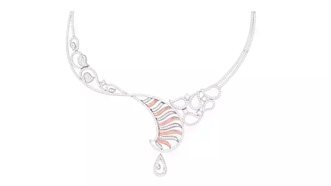 Women Necklace Pendant 3dm STL OBJ FBX Renders Details