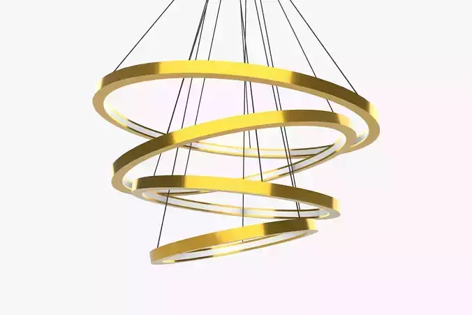 Golden Circles Chandelier
