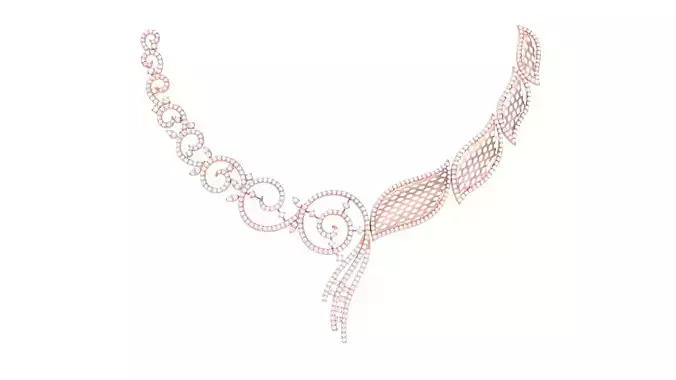 Women Necklace Pendant 3dm STL OBJ FBX Renders Details