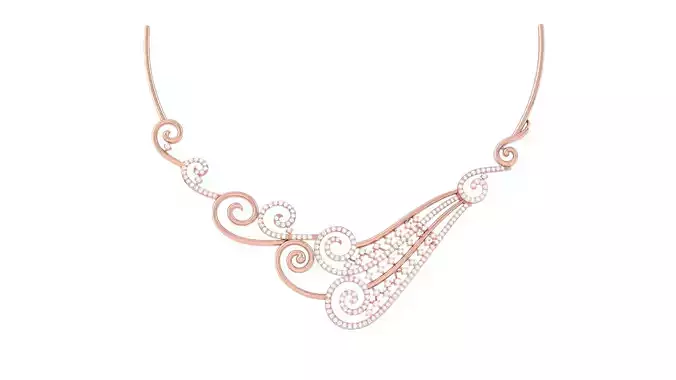 Women Necklace Pendant 3dm STL OBJ FBX Renders Details