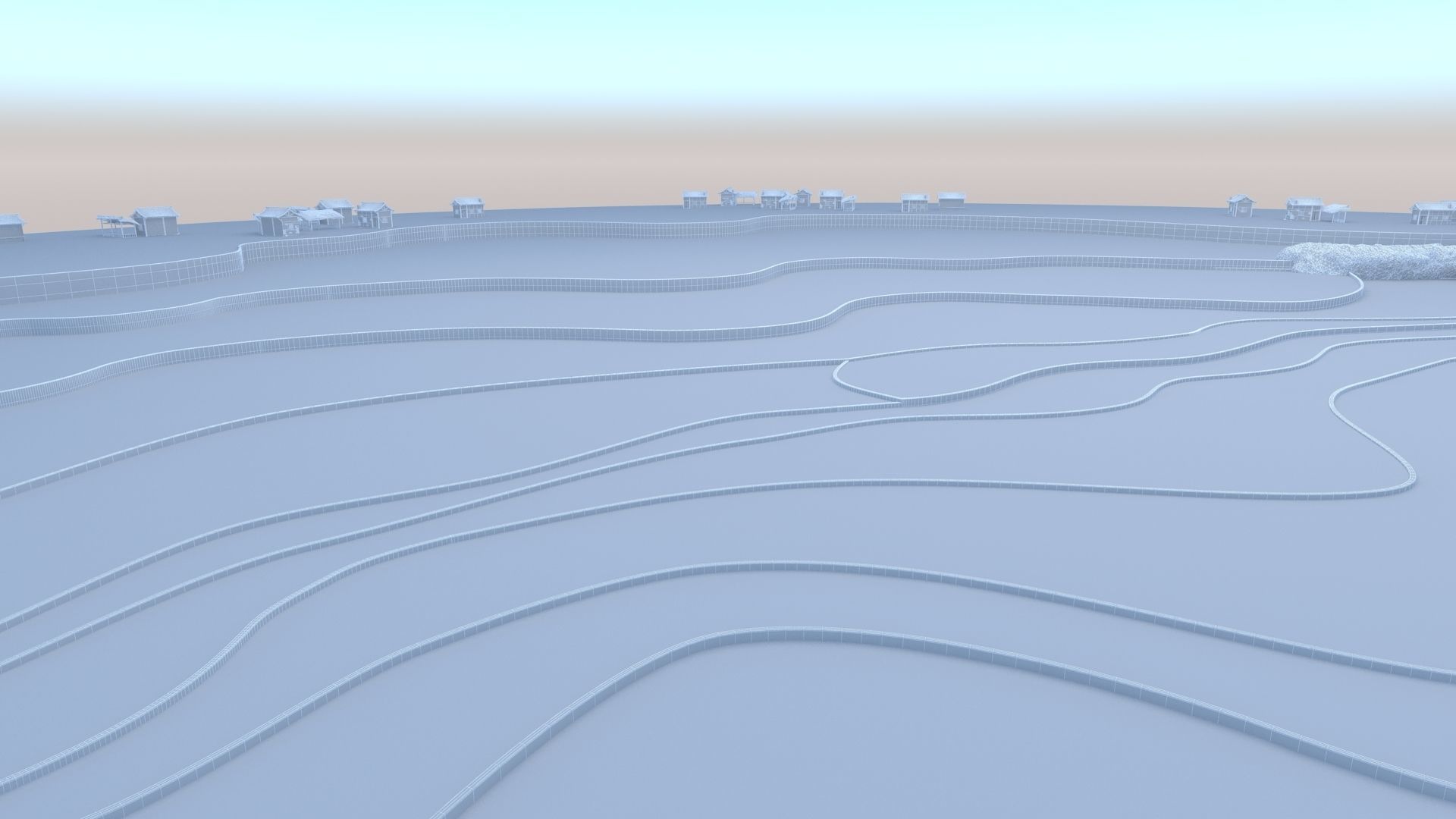 Paddy fields2 3D model_7