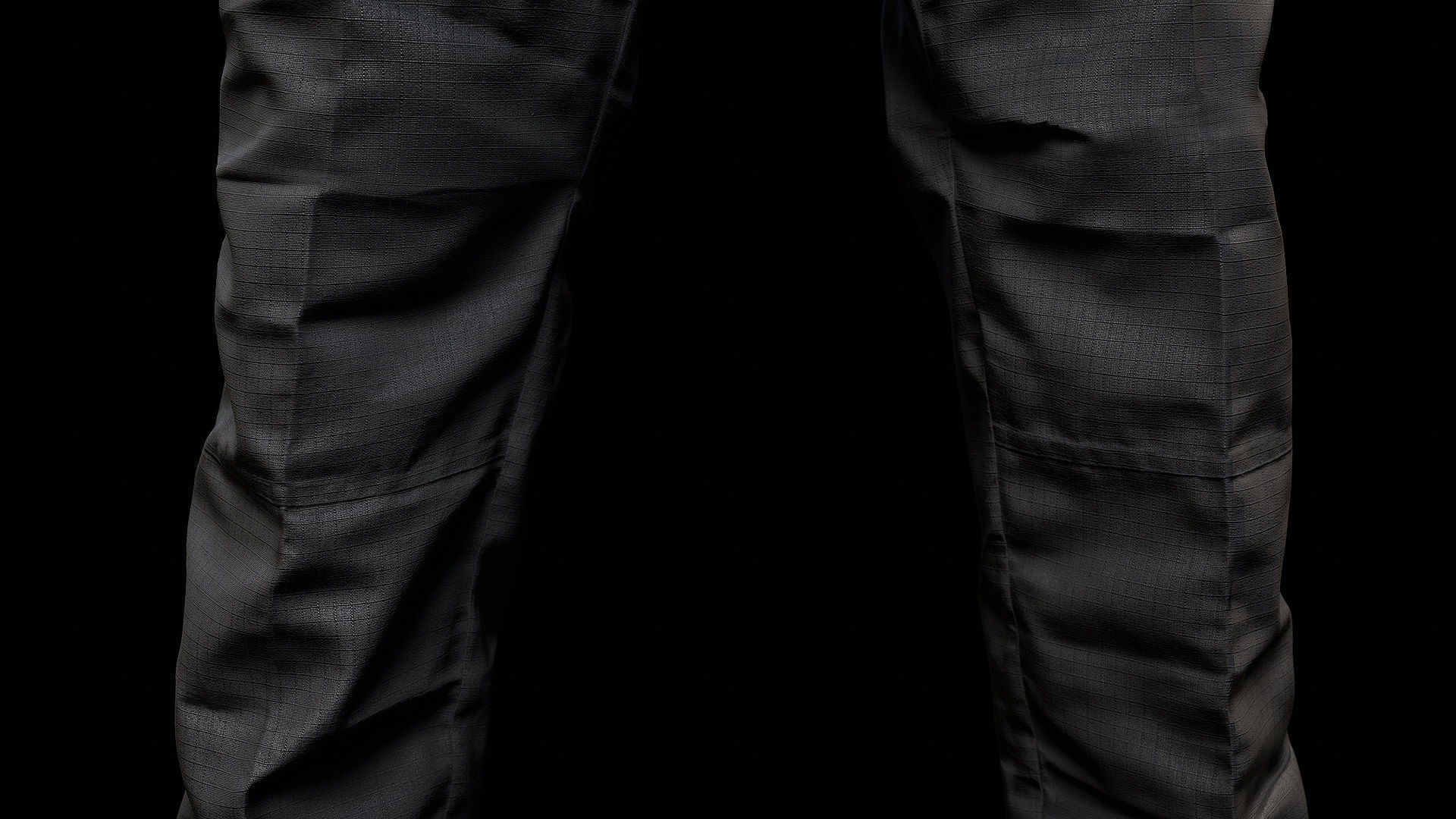 Cargo Pants 003 Low-poly 3D model_12
