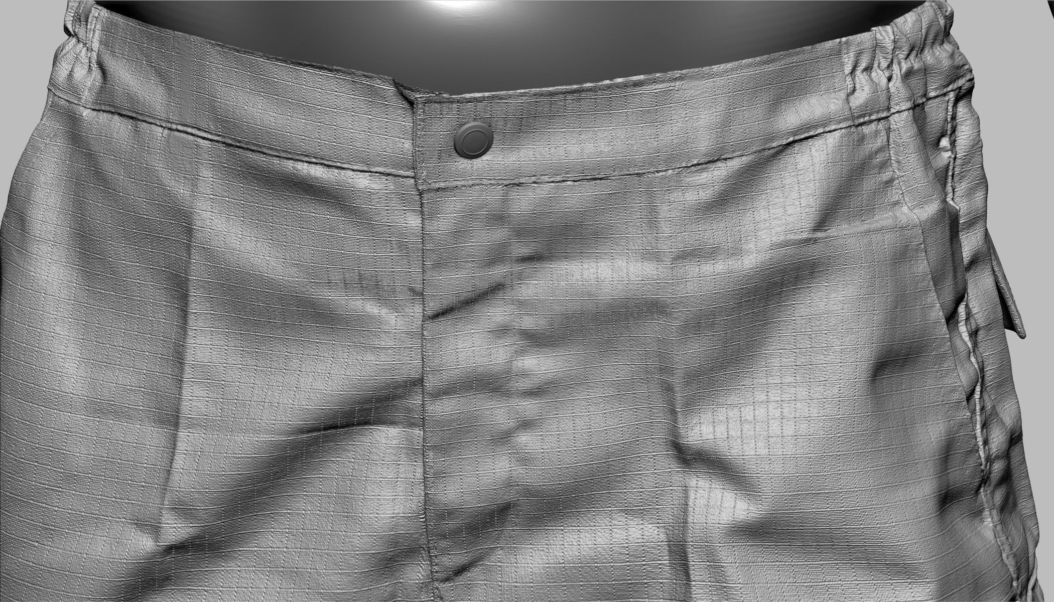 Cargo Pants 003 Low-poly 3D model_17