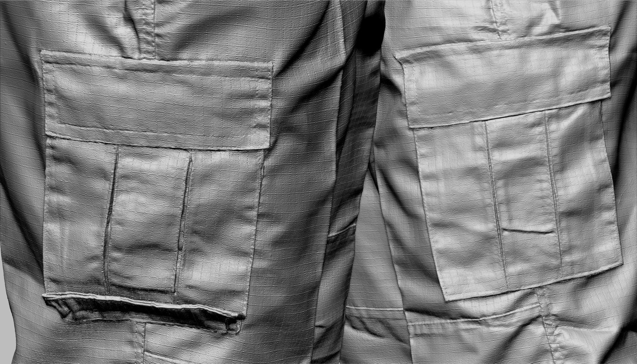 Cargo Pants 003 Low-poly 3D model_23