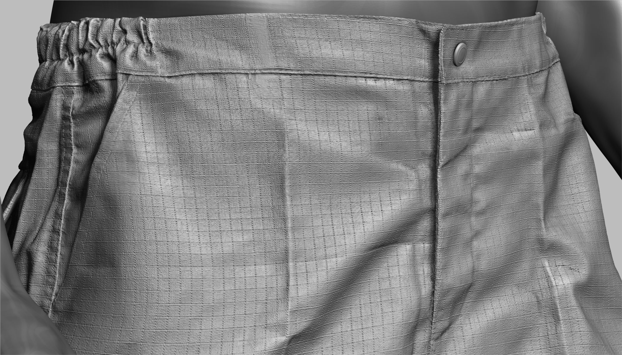 Cargo Pants 003 Low-poly 3D model_18