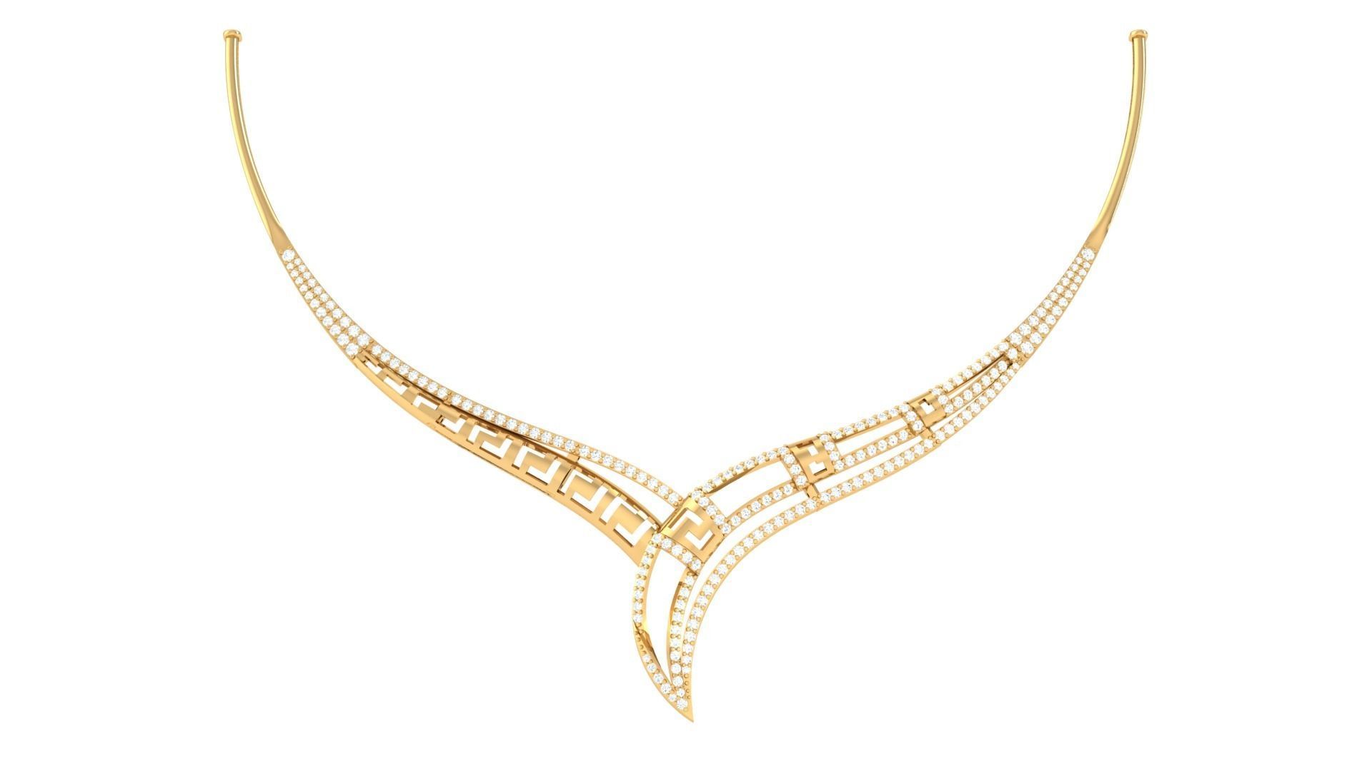 Women Necklace Pendant 3dm STL OBJ FBX Renders Details 3D print model_2