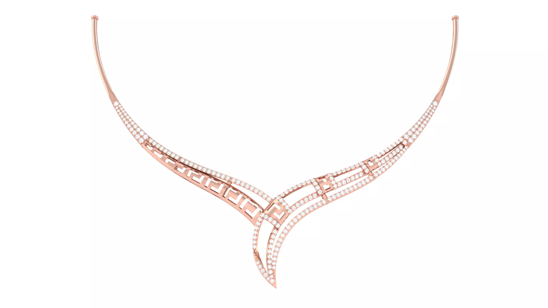 Women Necklace Pendant 3dm STL OBJ FBX Renders Details 3D print model_0