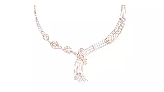 Women Necklace Pendant 3dm STL OBJ FBX Renders Details