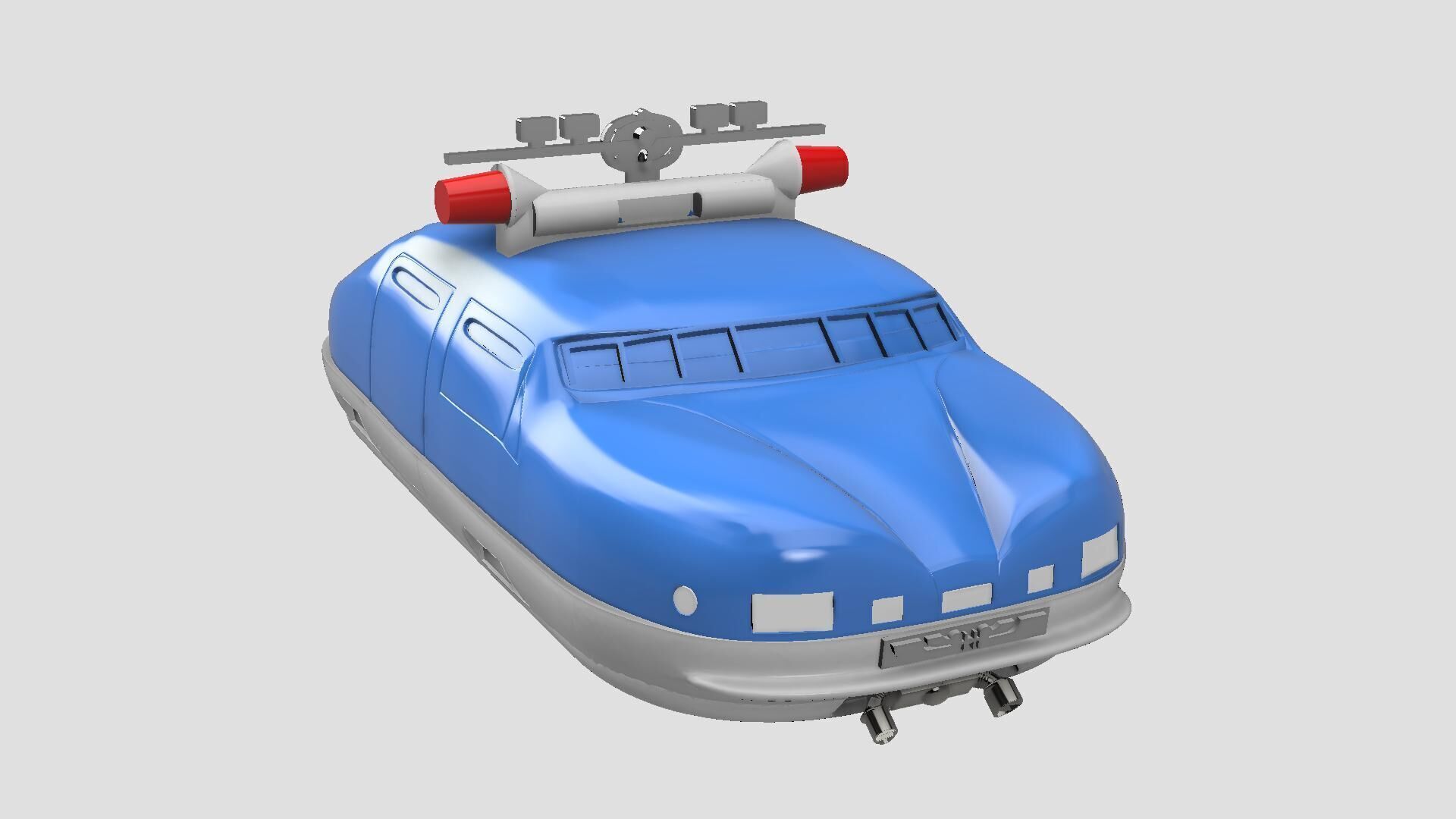 The fifth element POLICE CAR studio scale STL model UPDATED 2025 3D print model_19