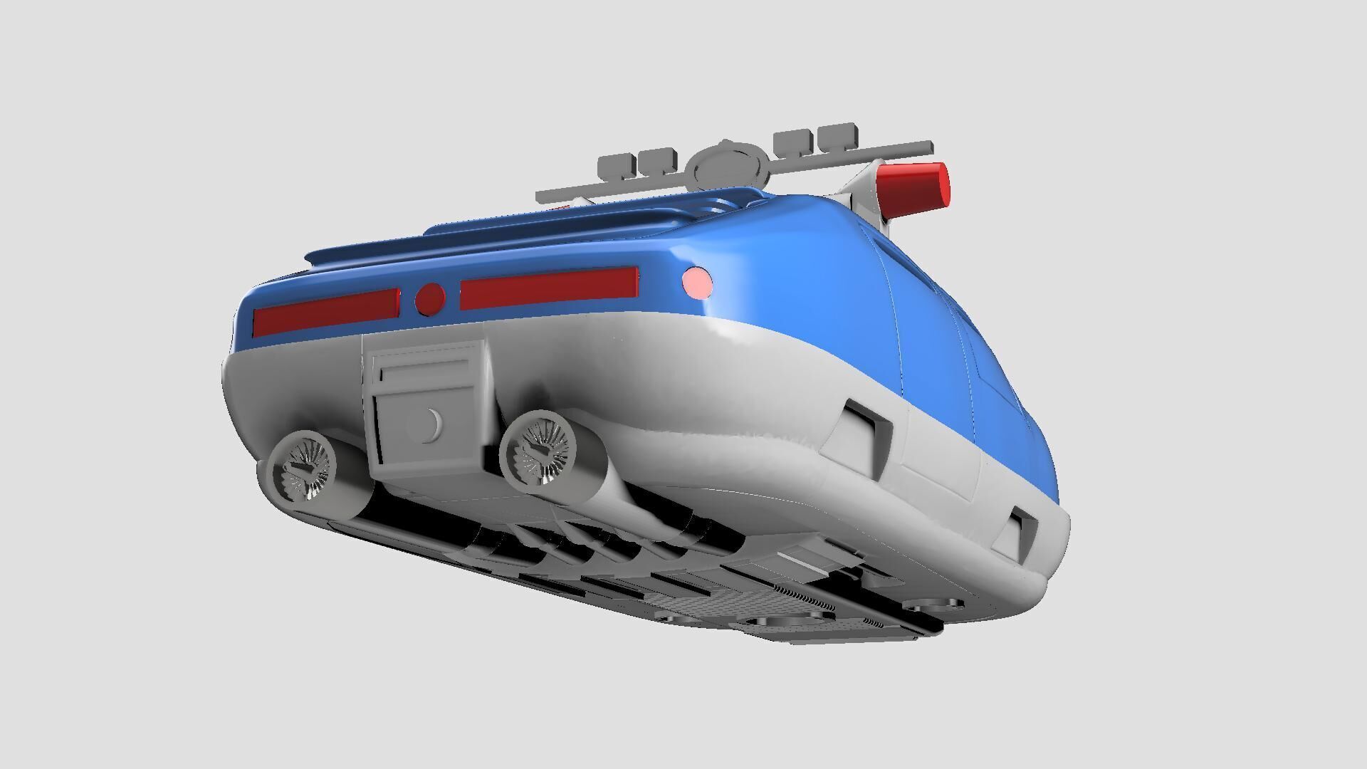 The fifth element POLICE CAR studio scale STL model UPDATED 2025 3D print model_16