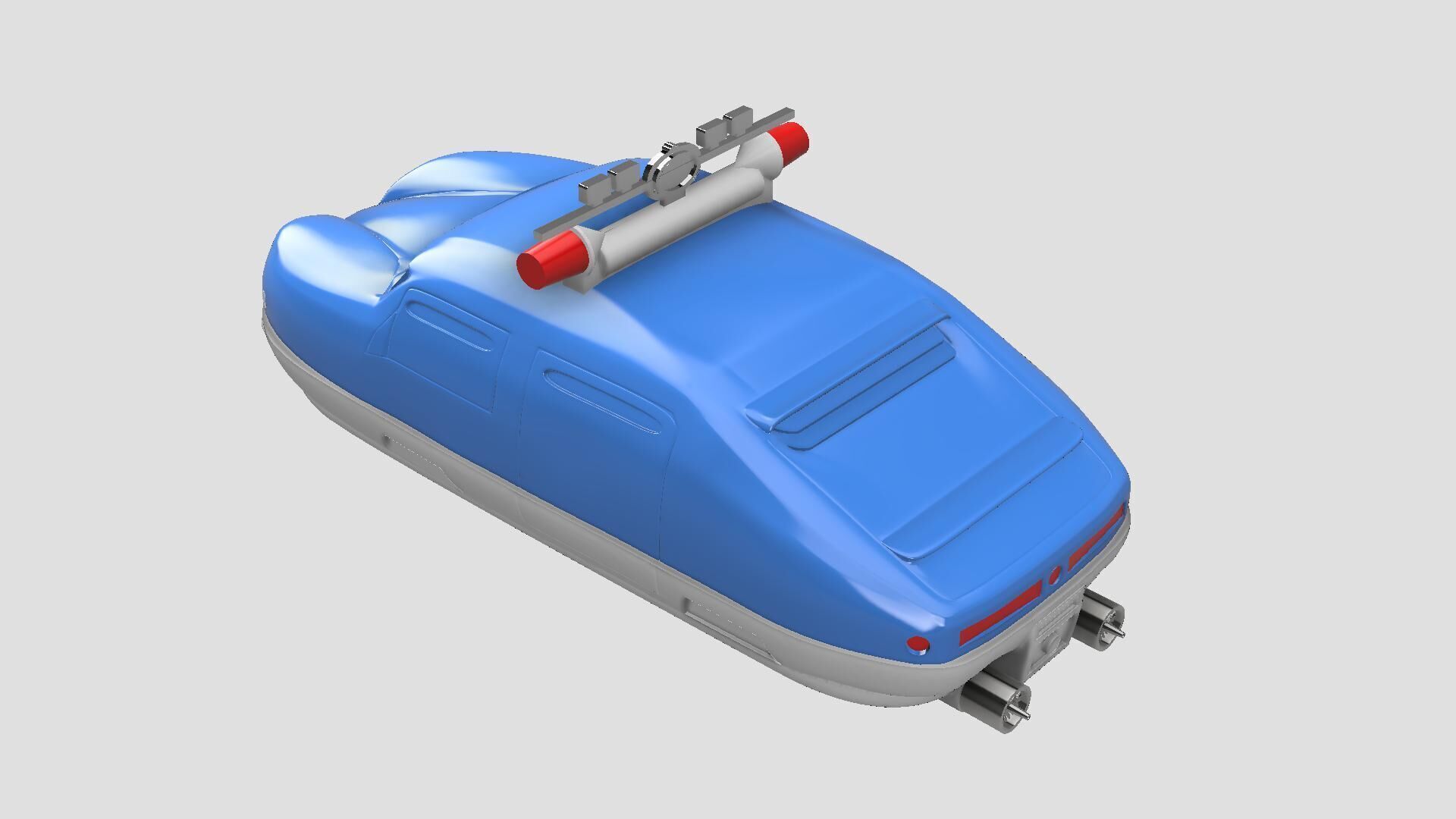 The fifth element POLICE CAR studio scale STL model UPDATED 2025 3D print model_17