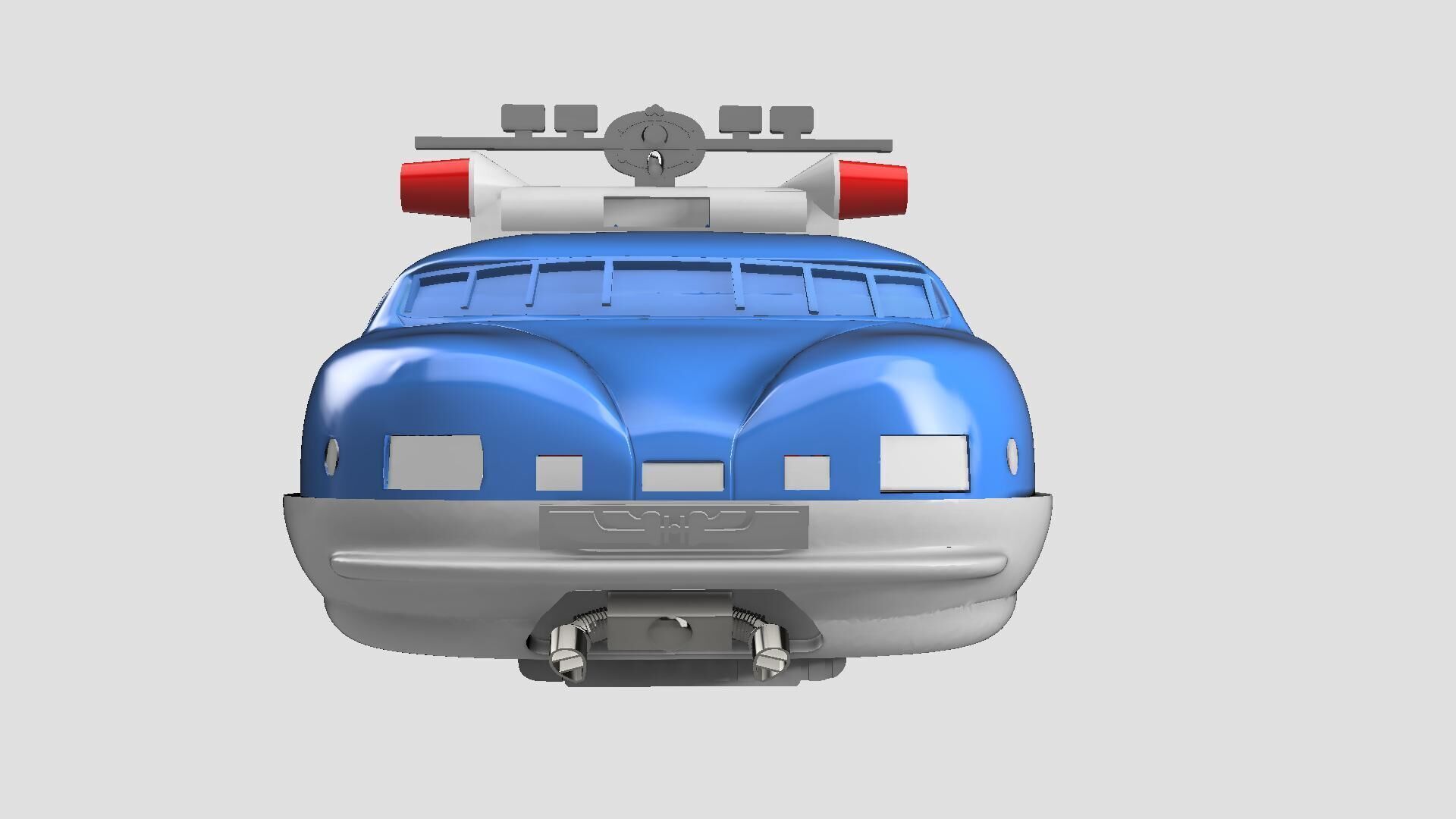 The fifth element POLICE CAR studio scale STL model UPDATED 2025 3D print model_20
