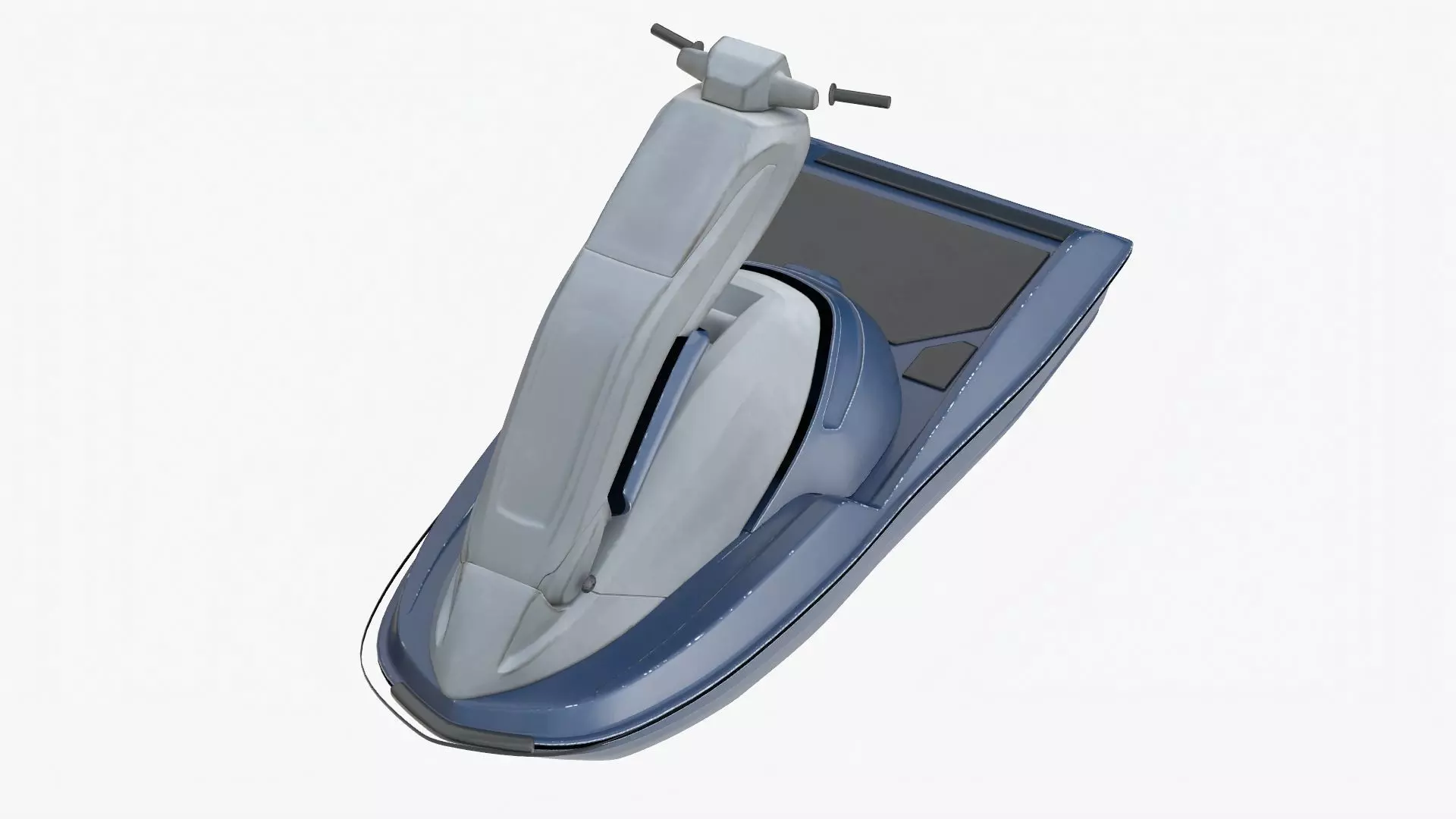 4K Universal Motorboat Low-poly 3D model_0