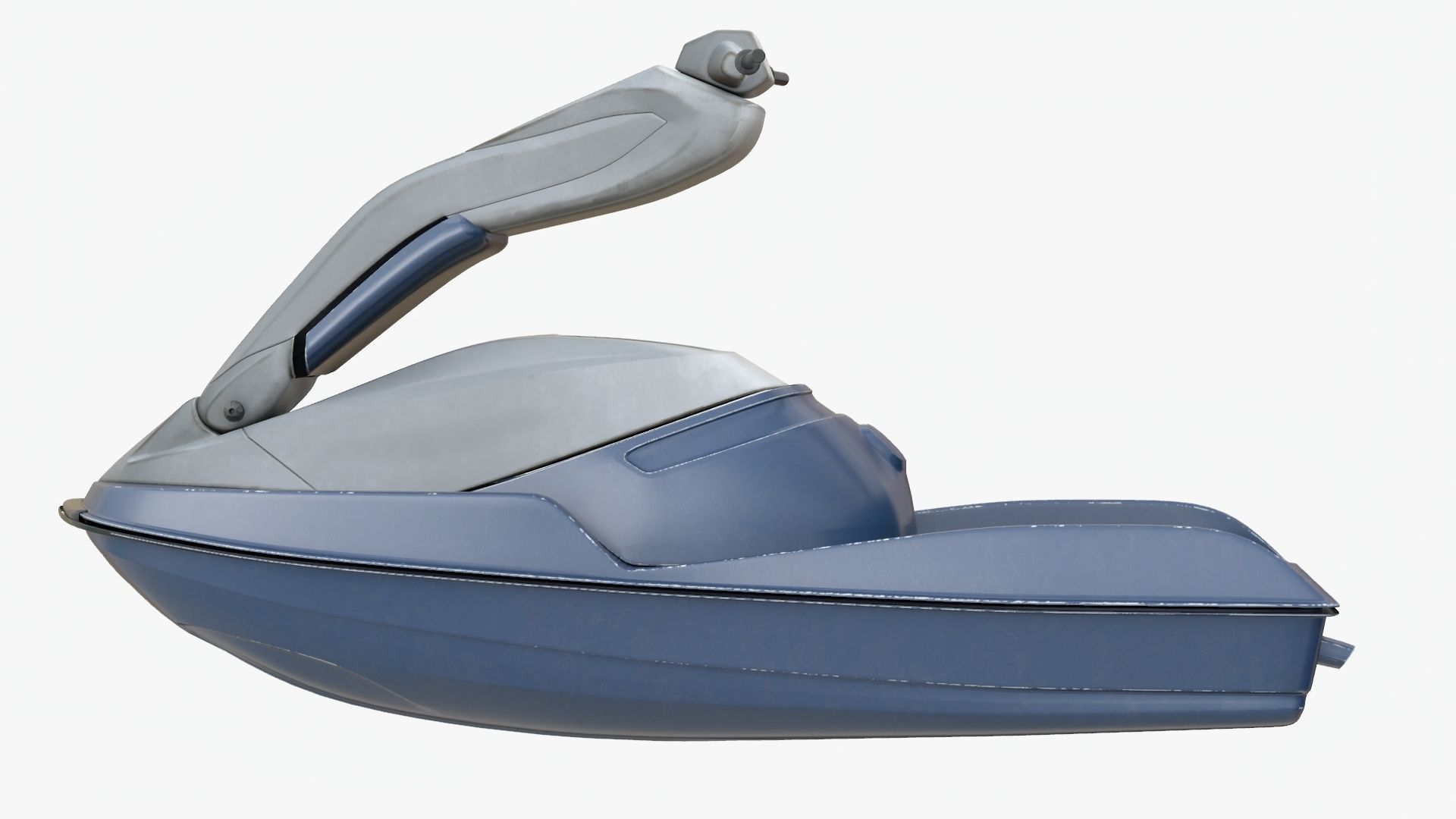 4K Universal Motorboat Low-poly 3D model_2