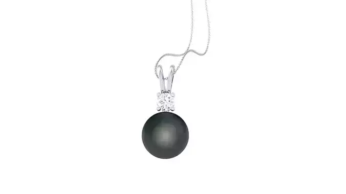 Women Pearl Pendant 3dm STL OBJ FBX Renders Details