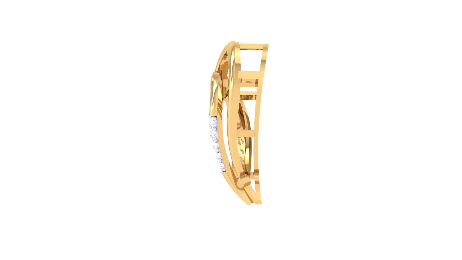 Women Heart Pendant 3dm STL OBJ FBX Renders Details 3D print model_4