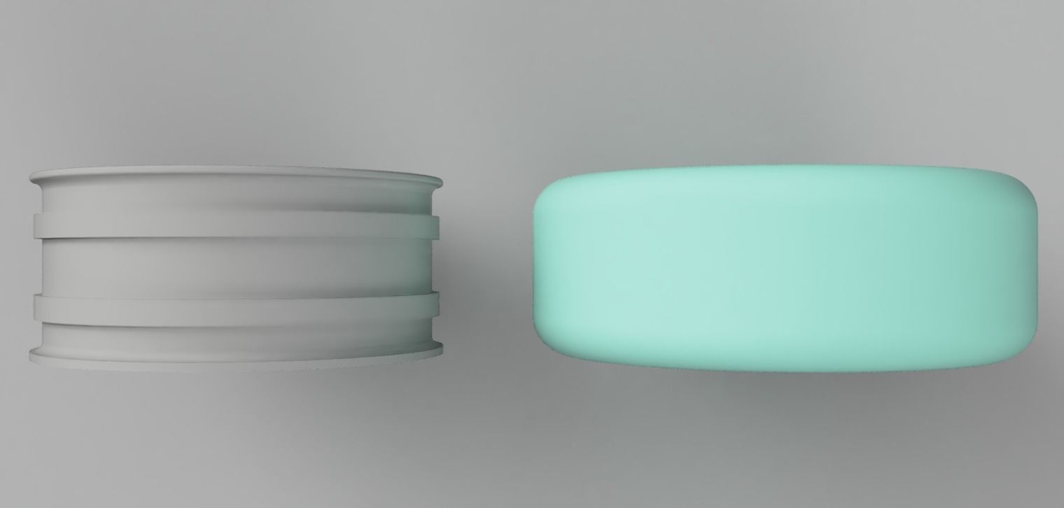 52mm Diameter 12MM HEX RC Wheels Work Emitz 3D print model_3