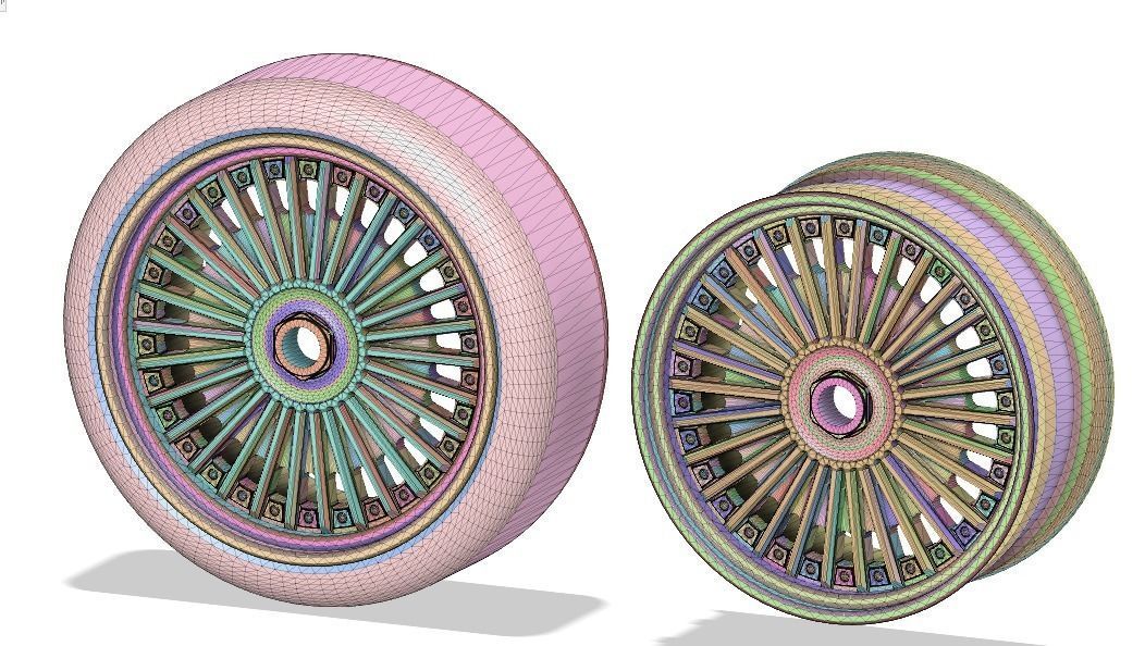 52mm Diameter 12MM HEX RC Wheels Work Emitz 3D print model_4