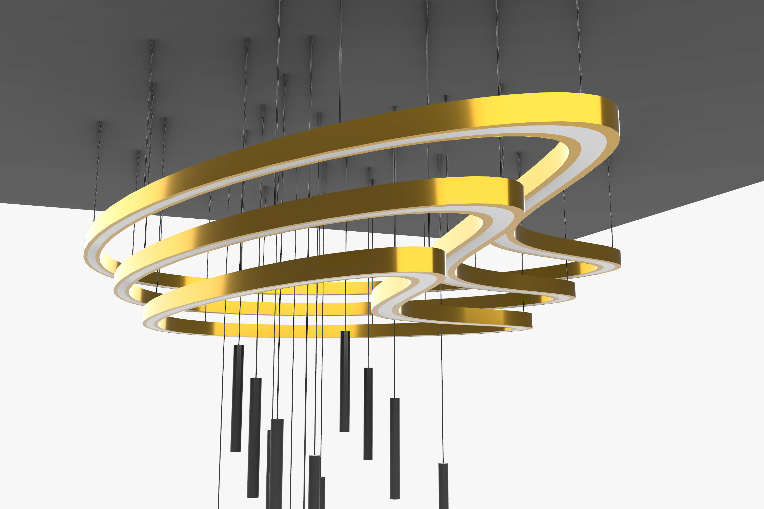 Pendant Ceiling Light 02 3D model_3