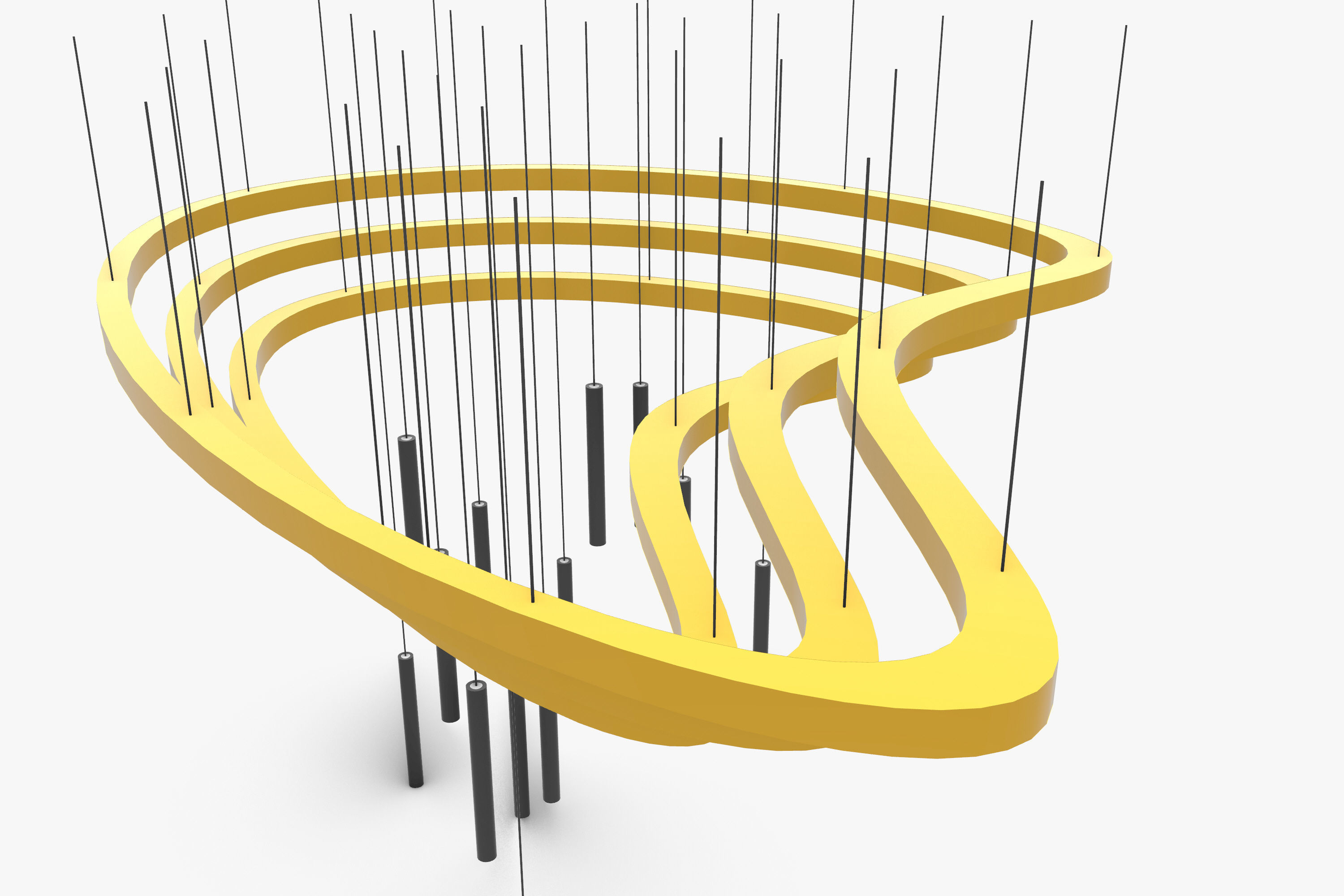 Pendant Ceiling Light 02 3D model_6