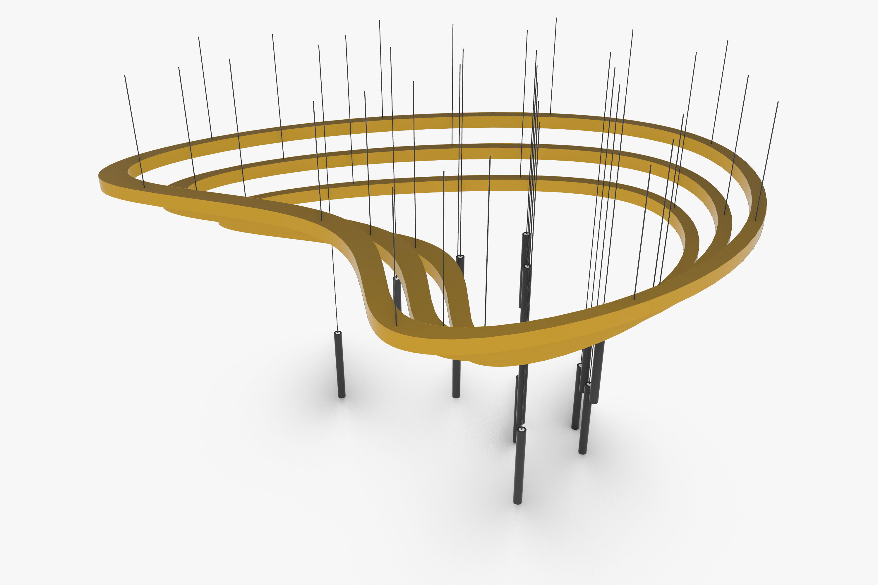 Pendant Ceiling Light 02 3D model_5