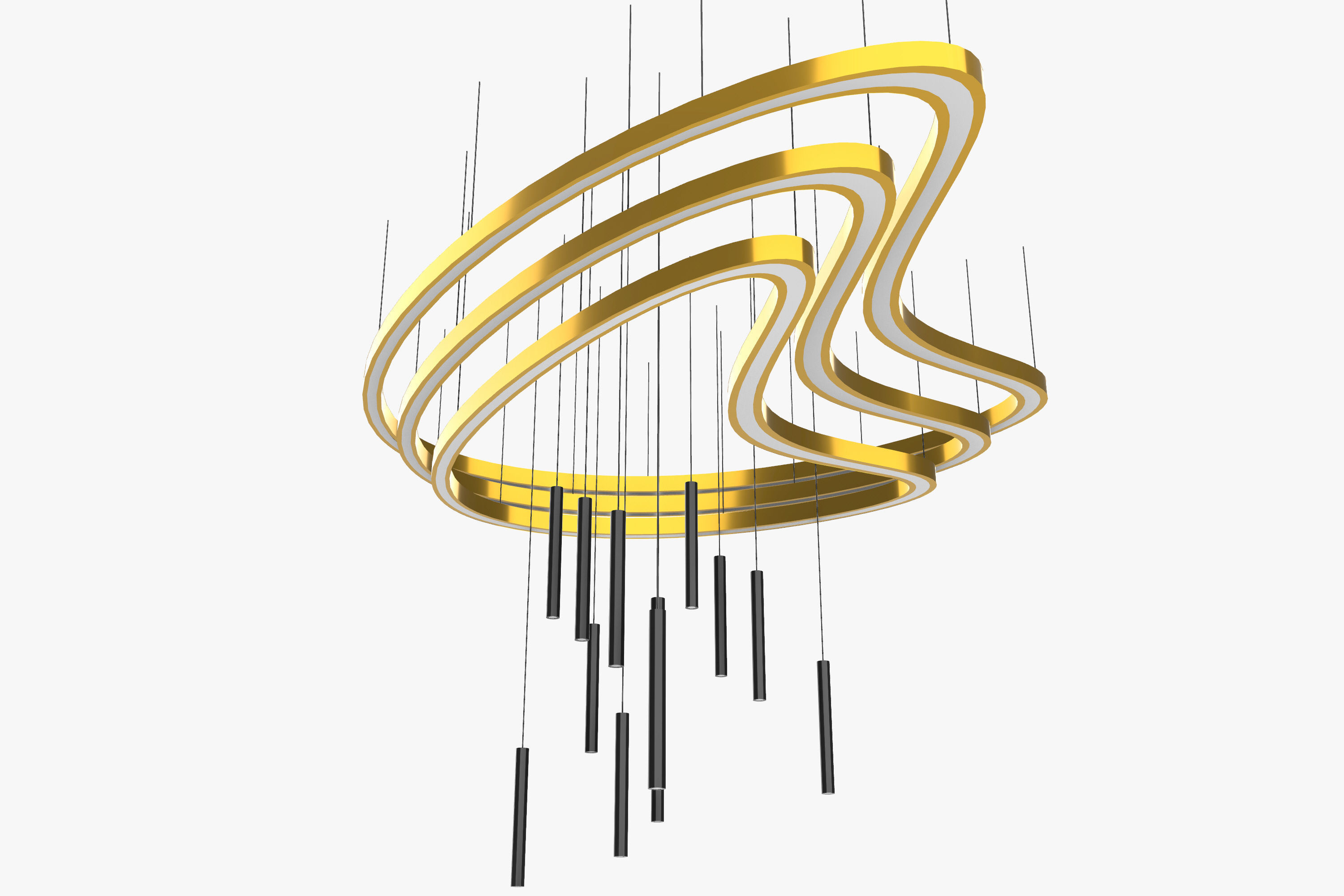 Pendant Ceiling Light 02 3D model_2