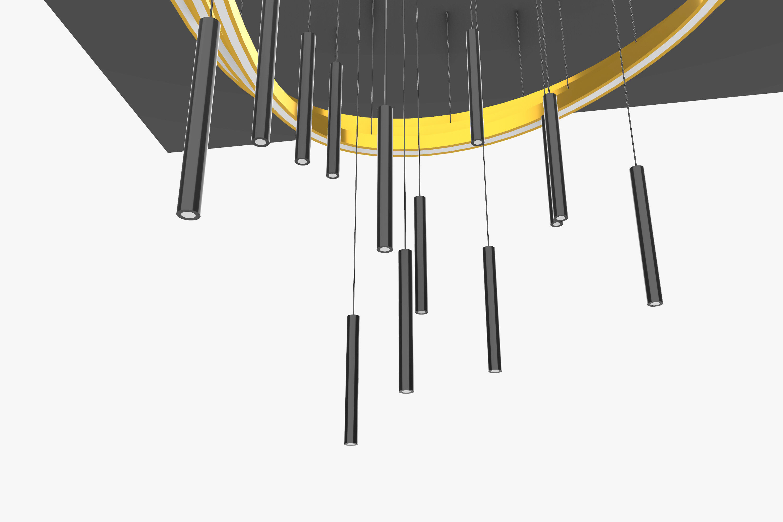 Pendant Ceiling Light 02 3D model_12