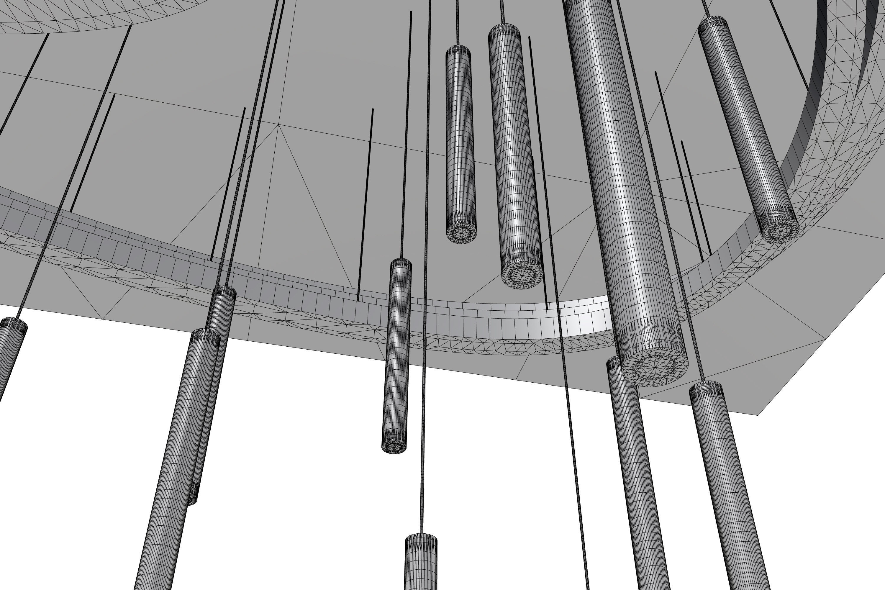 Pendant Ceiling Light 02 3D model_19