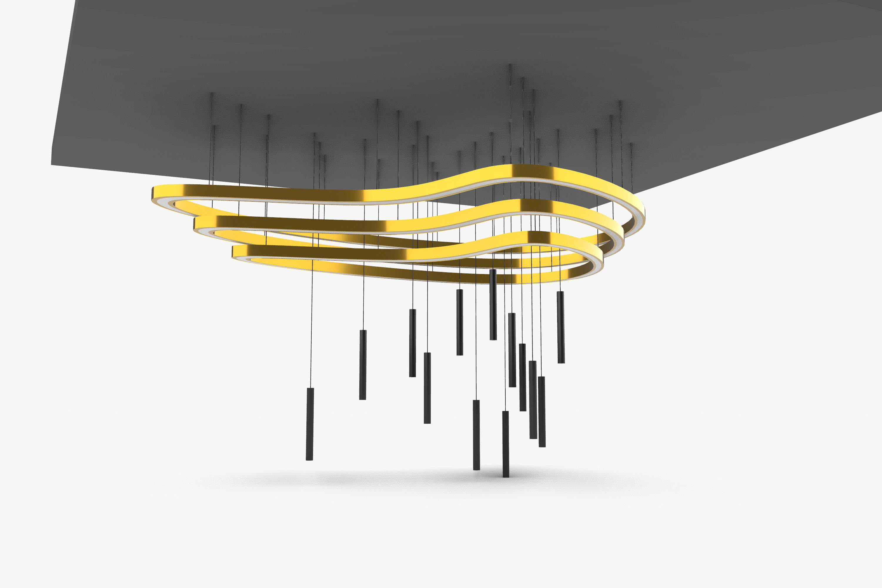 Pendant Ceiling Light 02 3D model_9