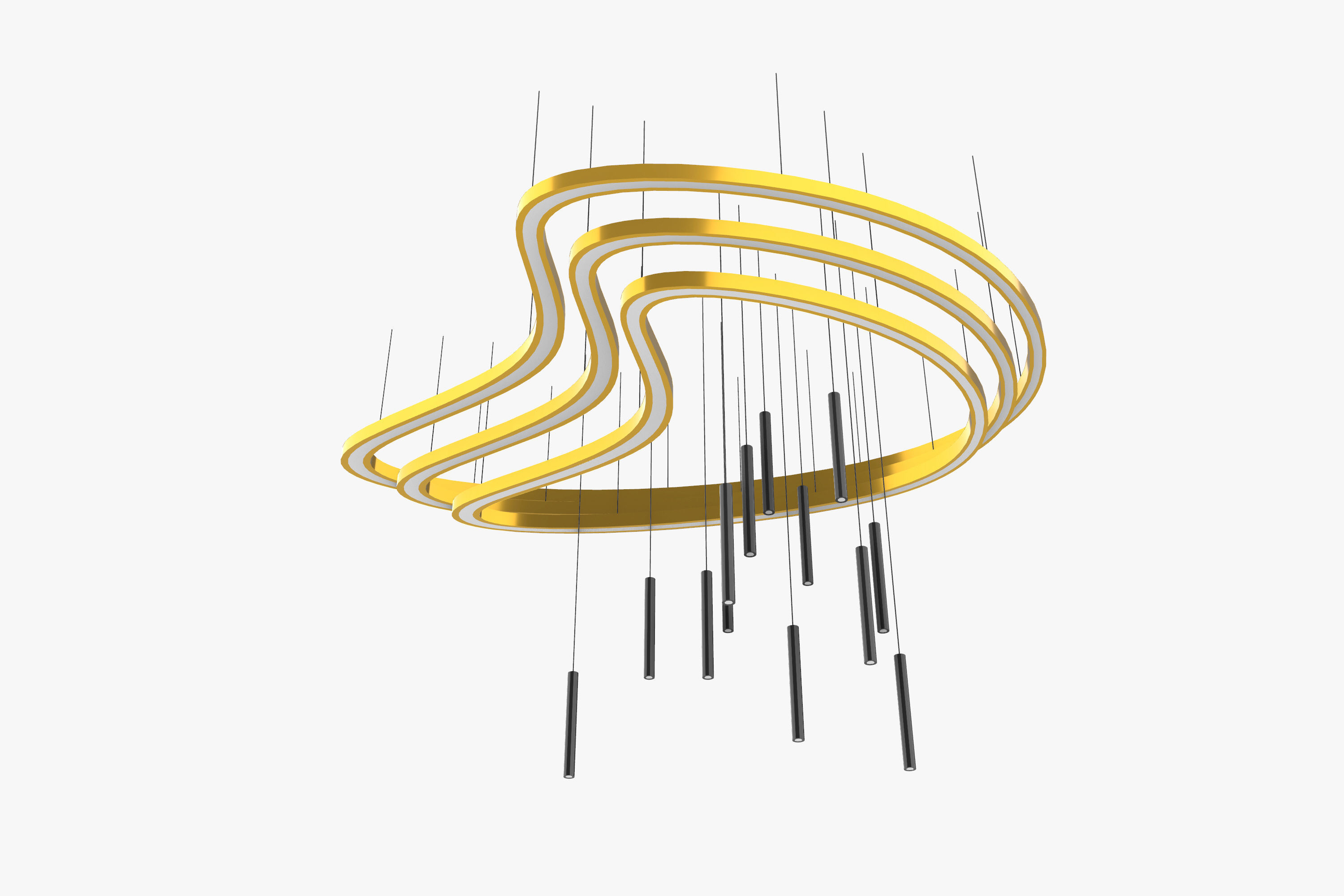 Pendant Ceiling Light 02 3D model_7