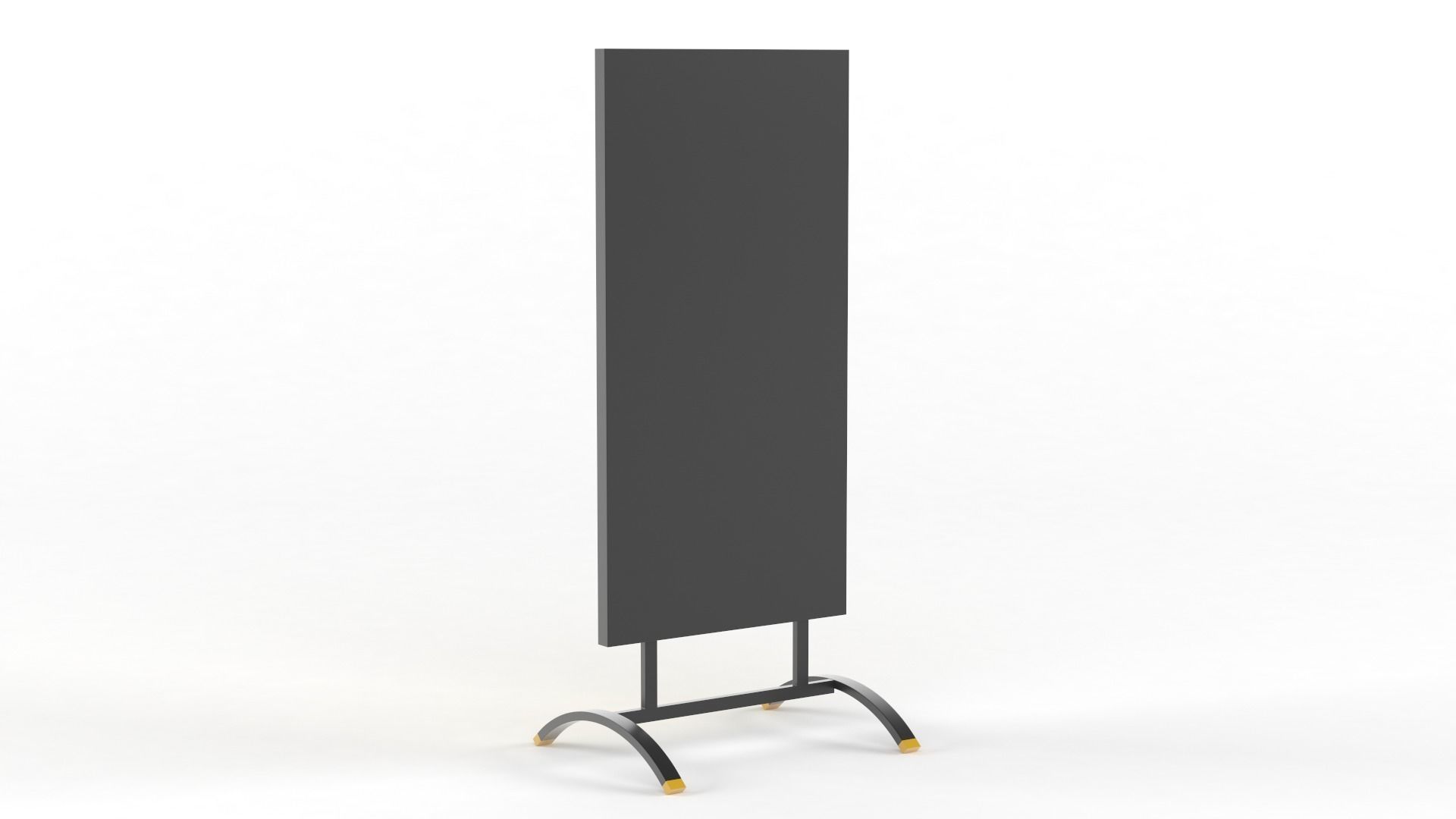 Billboard tall metal shelf 3D model_2