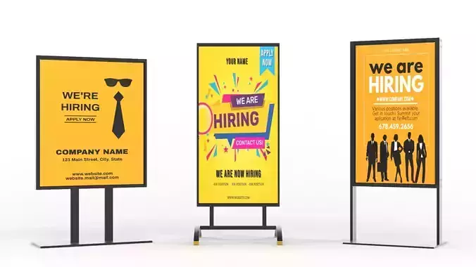 Billboard tall metal shelf