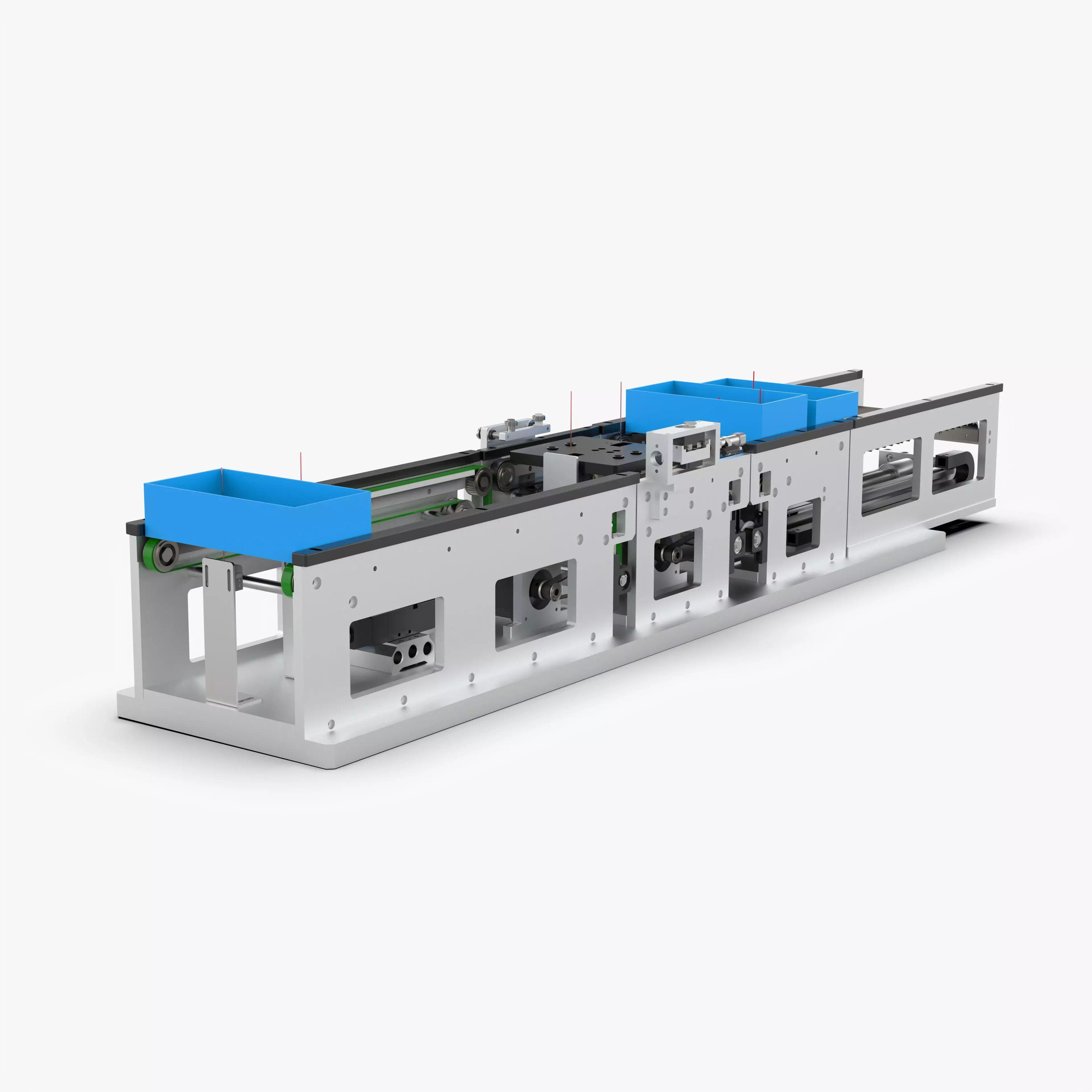 Box Conveyor Belt Line 3D model