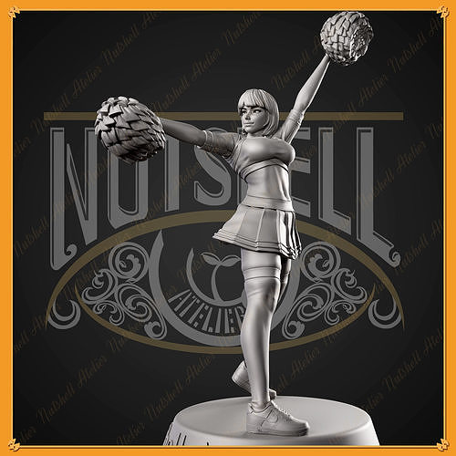 NUTSHELL ATELIER - CHEERLEADER 02  - NSFW 3D print model