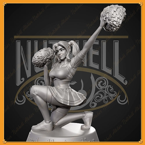 Nutshell Atelier - Cheerleader 03 - NSFW 3D print model