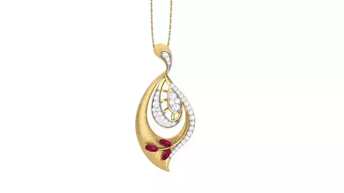 Women Pendant 3dm STL OBJ FBX Renders Details