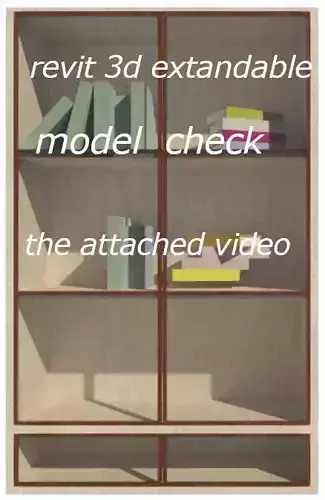 bookcase - 4 preset types 3D model