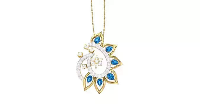 Women Pendant 3dm STL OBJ FBX Renders Details