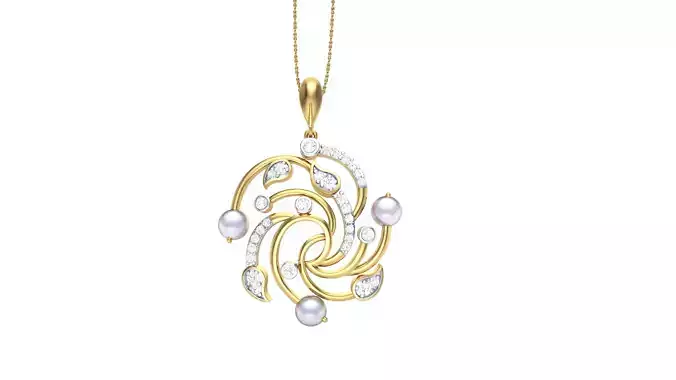 Women Pendant 3dm STL OBJ FBX Renders Details