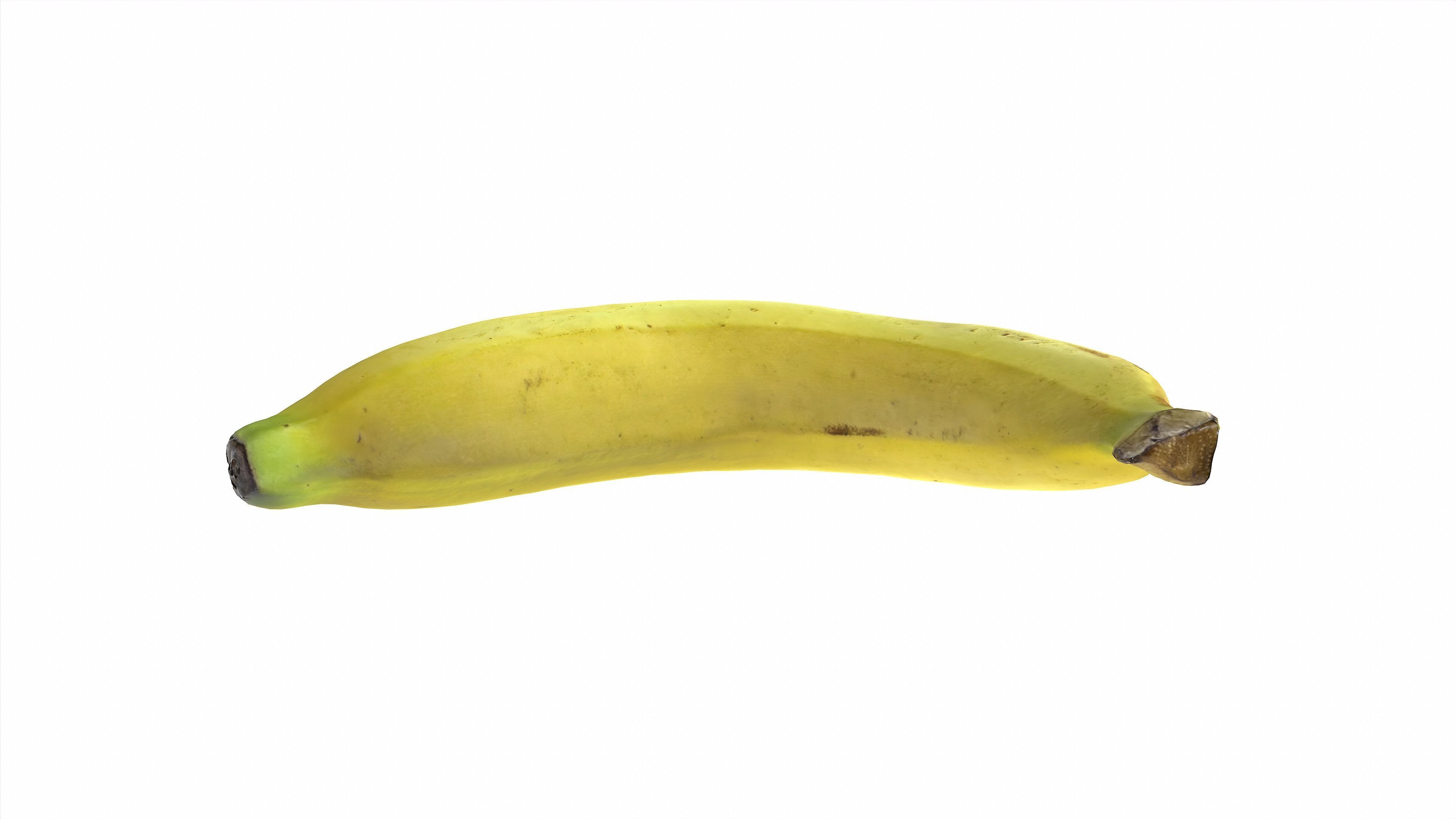 Banana realistic style1 Low-poly 3D model_2