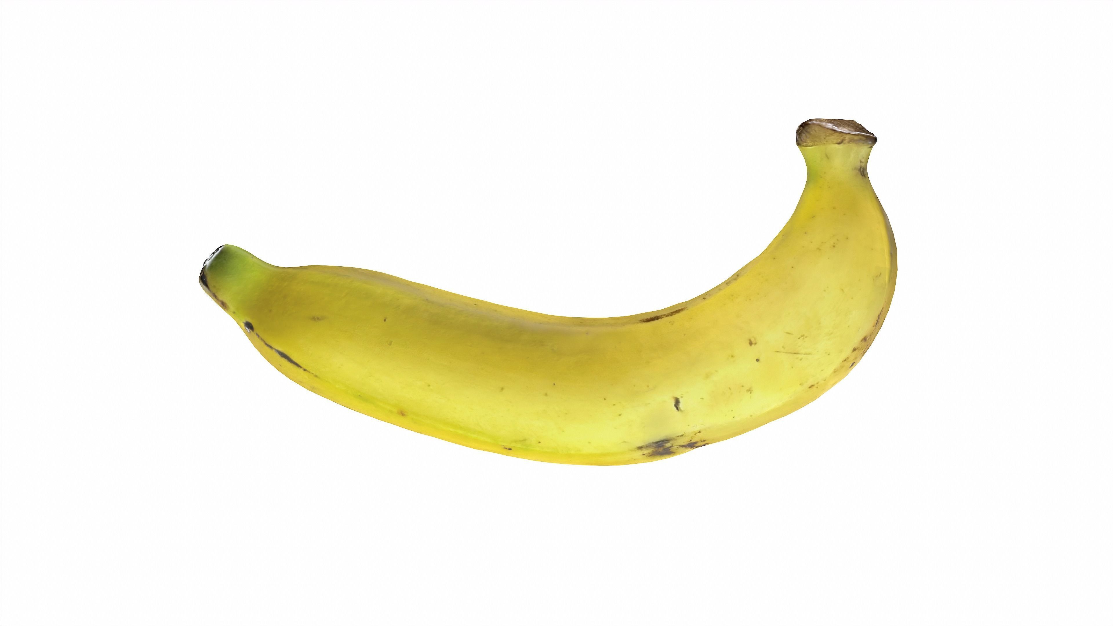 Banana realistic style1 Low-poly 3D model_8