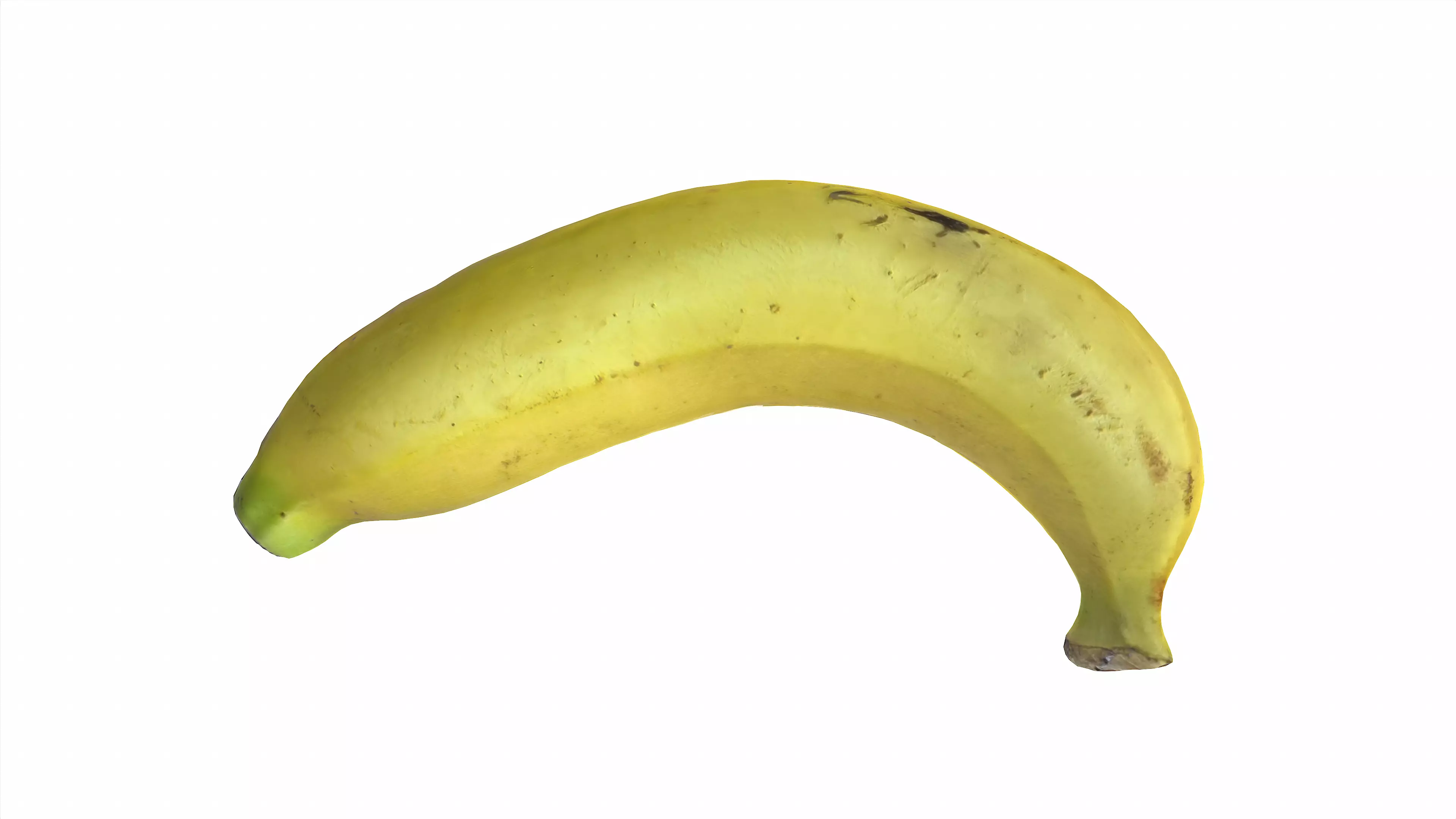 Banana realistic style1 Low-poly 3D model_0
