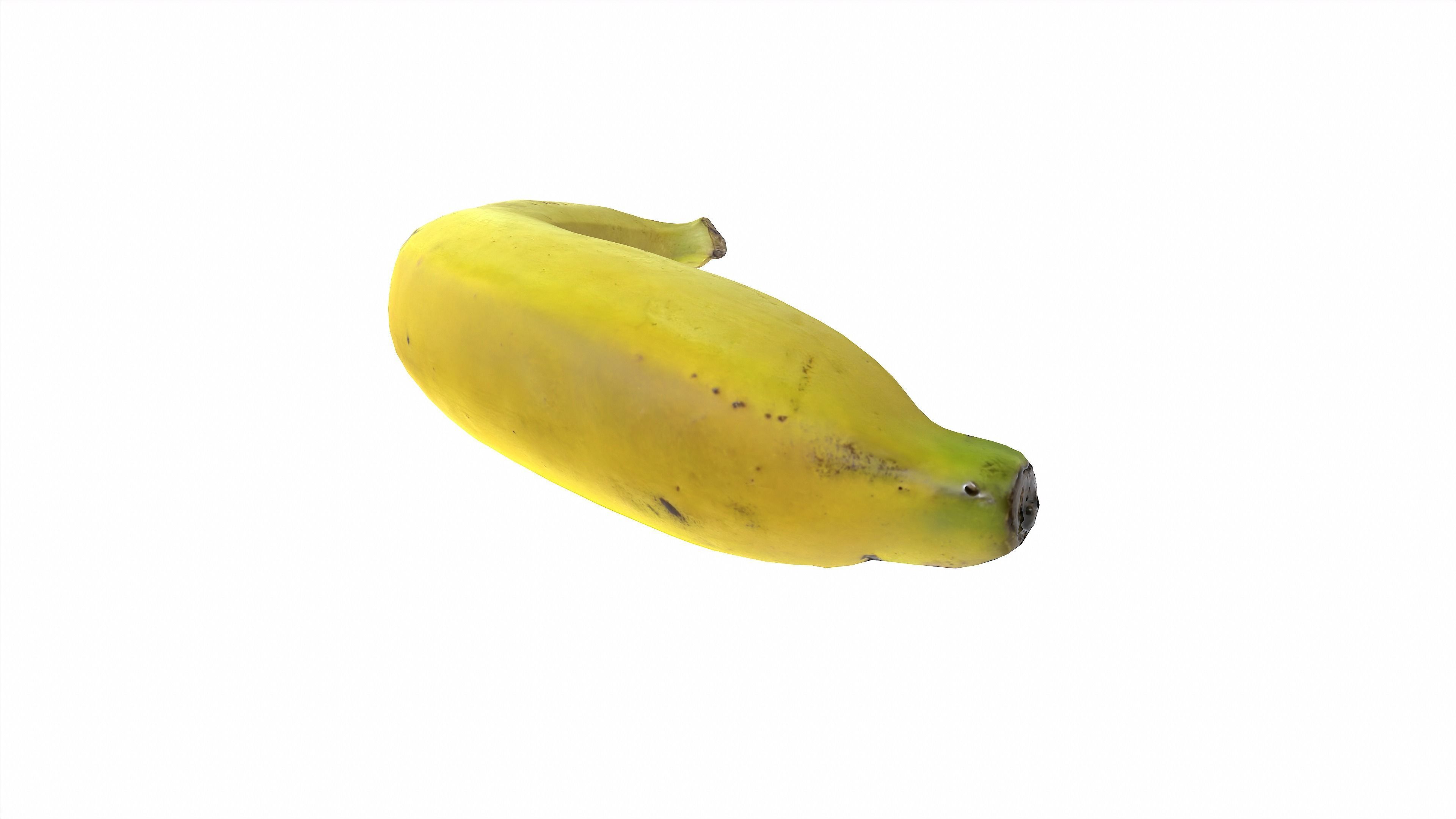 Banana realistic style1 Low-poly 3D model_6