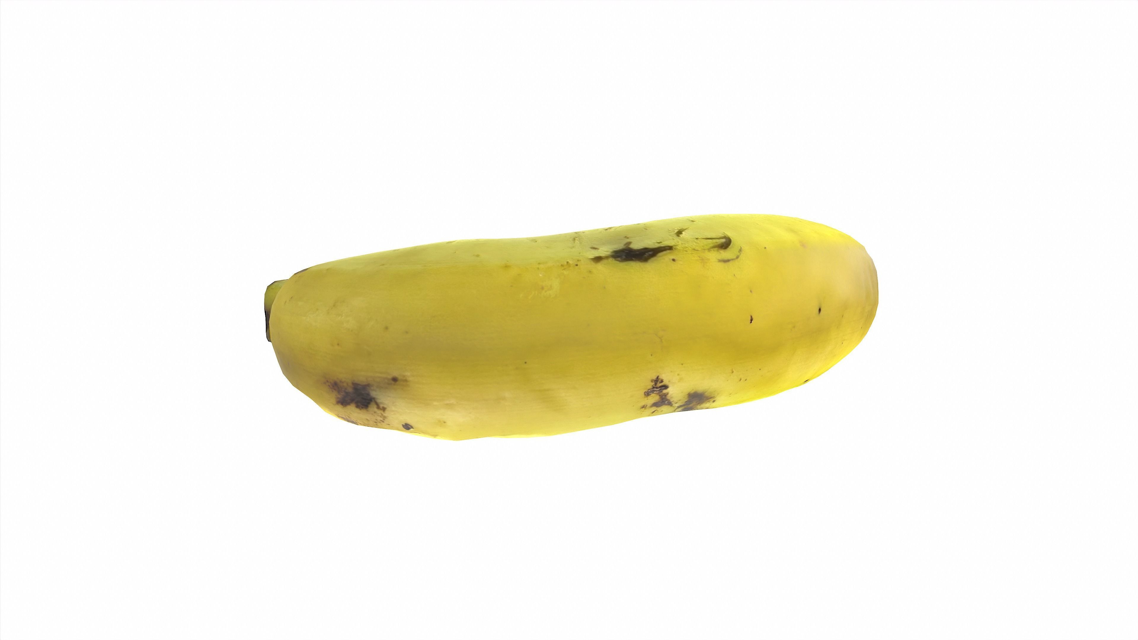 Banana realistic style1 Low-poly 3D model_5