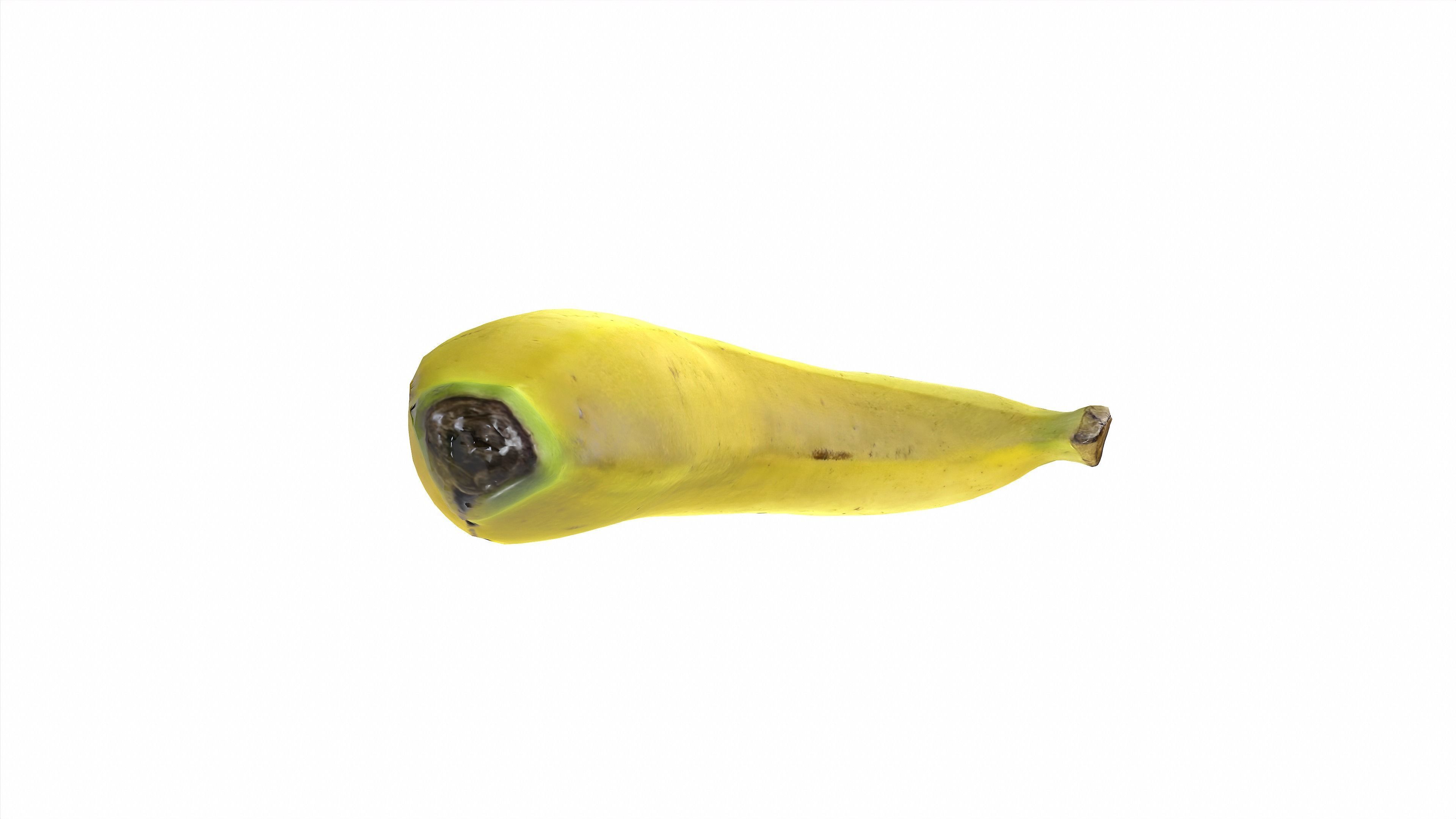 Banana realistic style1 Low-poly 3D model_7