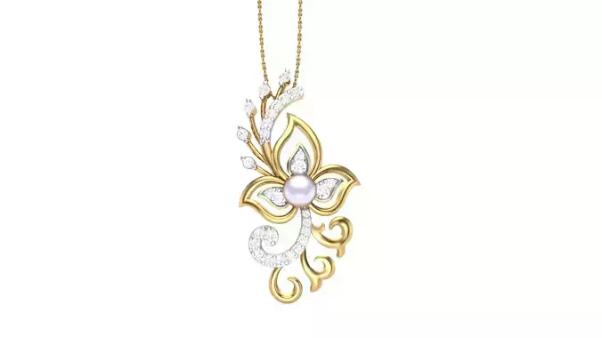 Women Pendant 3dm STL OBJ FBX Renders Details