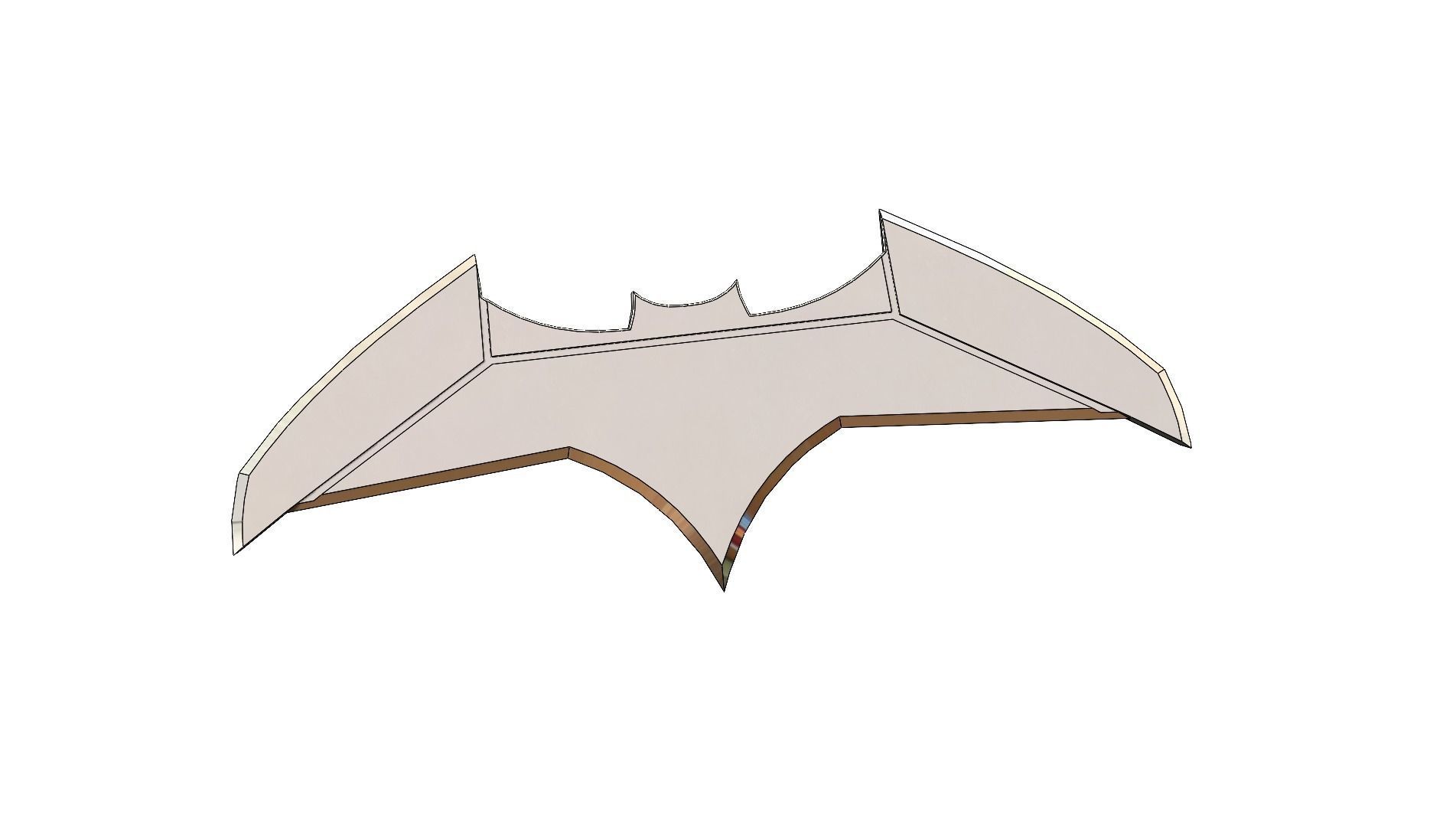 Batmans batarang free 3D model 3D printable | CGTrader